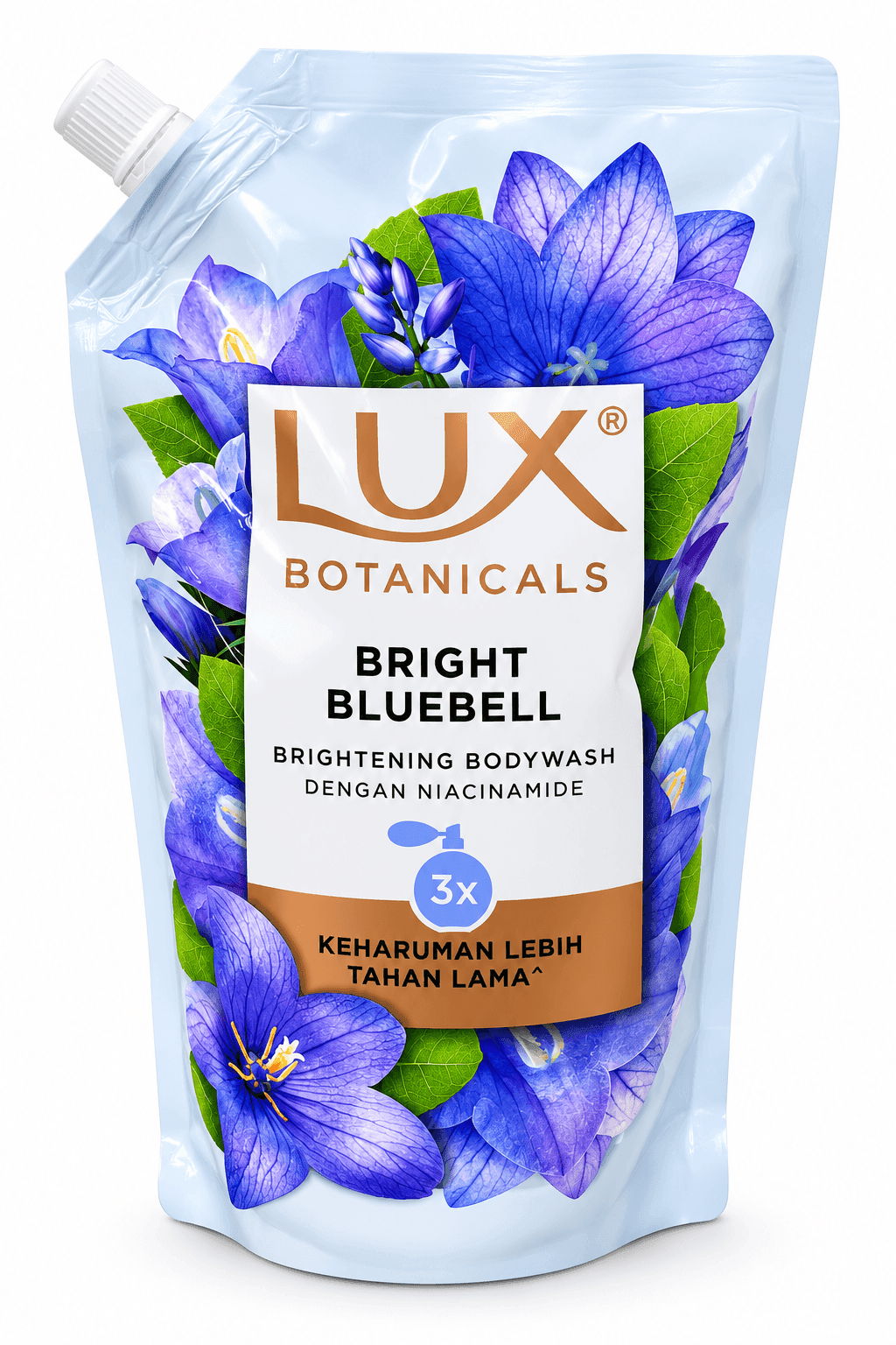 Lux Sabun Mandi Cair Bright Bluebell Refill 800 gr – 1