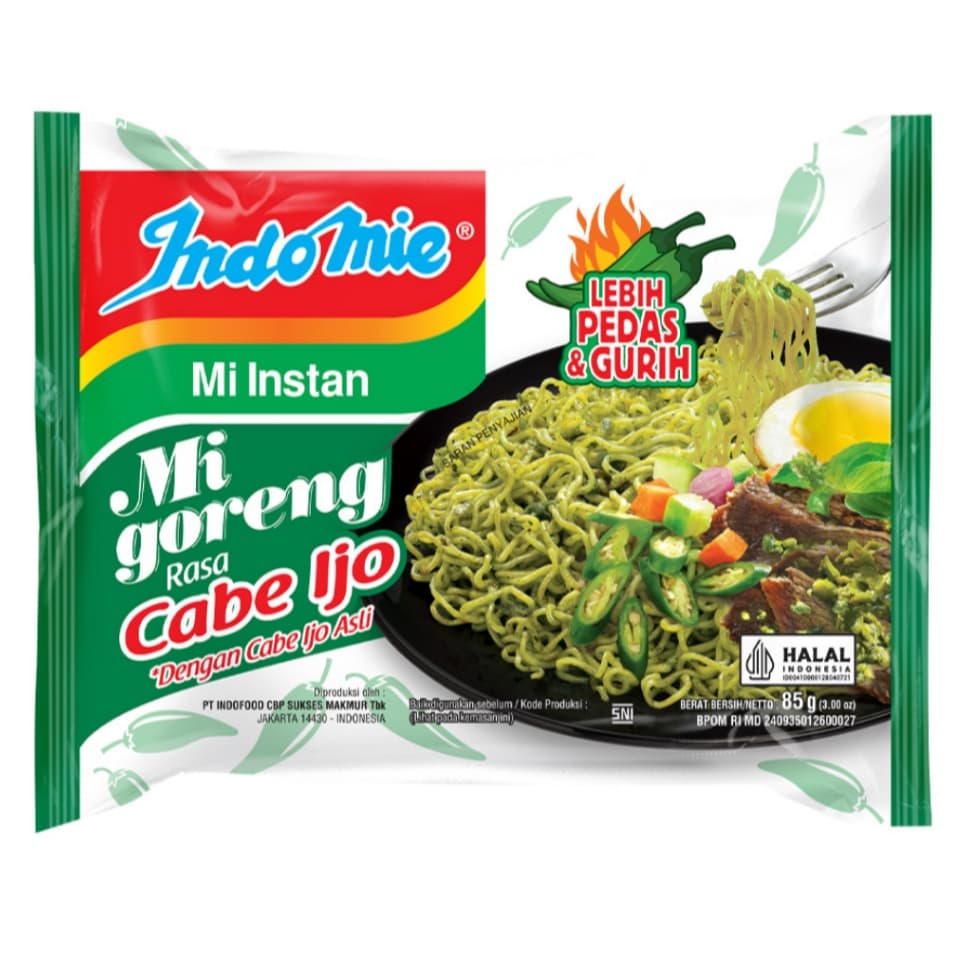 Indomie Mi Goreng Cabe Ijo 85 gr – 1