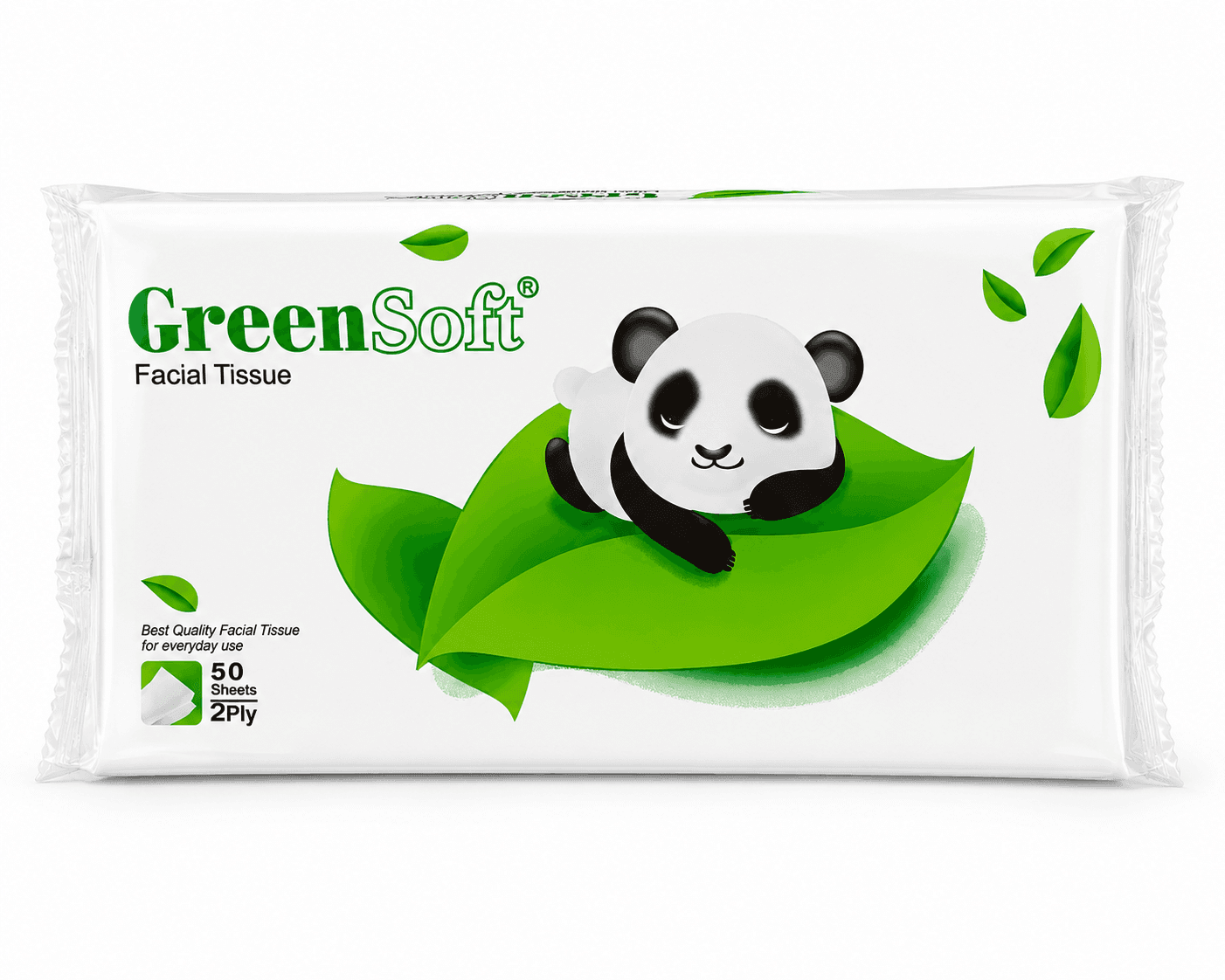 Green Soft Tisu Wajah Travel Pack 200 sheets 2 ply – 2
