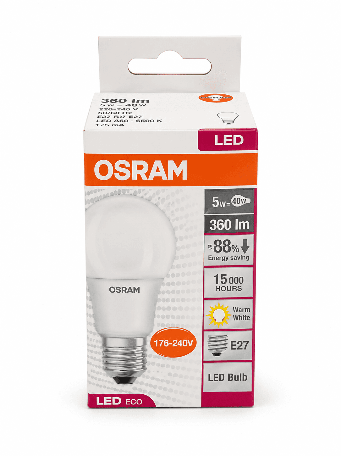 Osram Led Eco Warm White 5 watt – 1