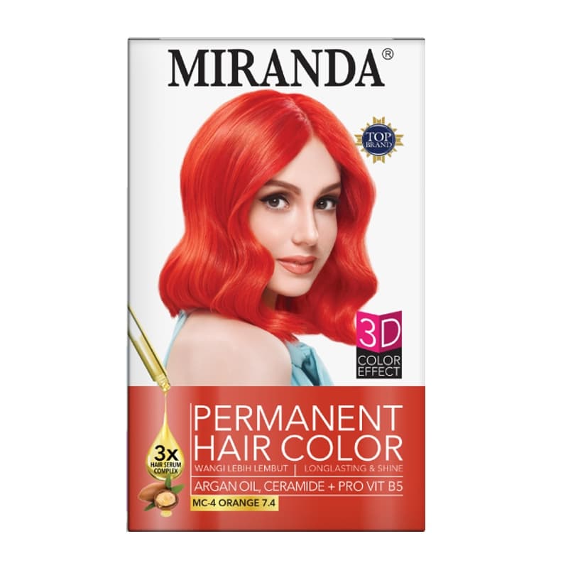 Miranda Permanent Hair Color MC-4 Orange 30 ml +10 ml x 2 pcs – 1