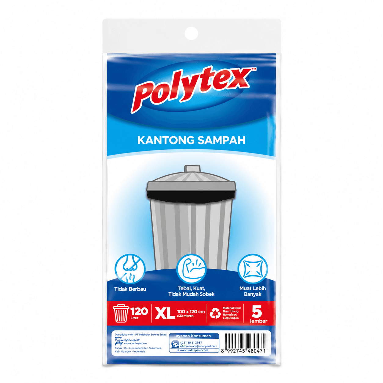 Polytex Kantong Sampah XL 100x120 cm – 1