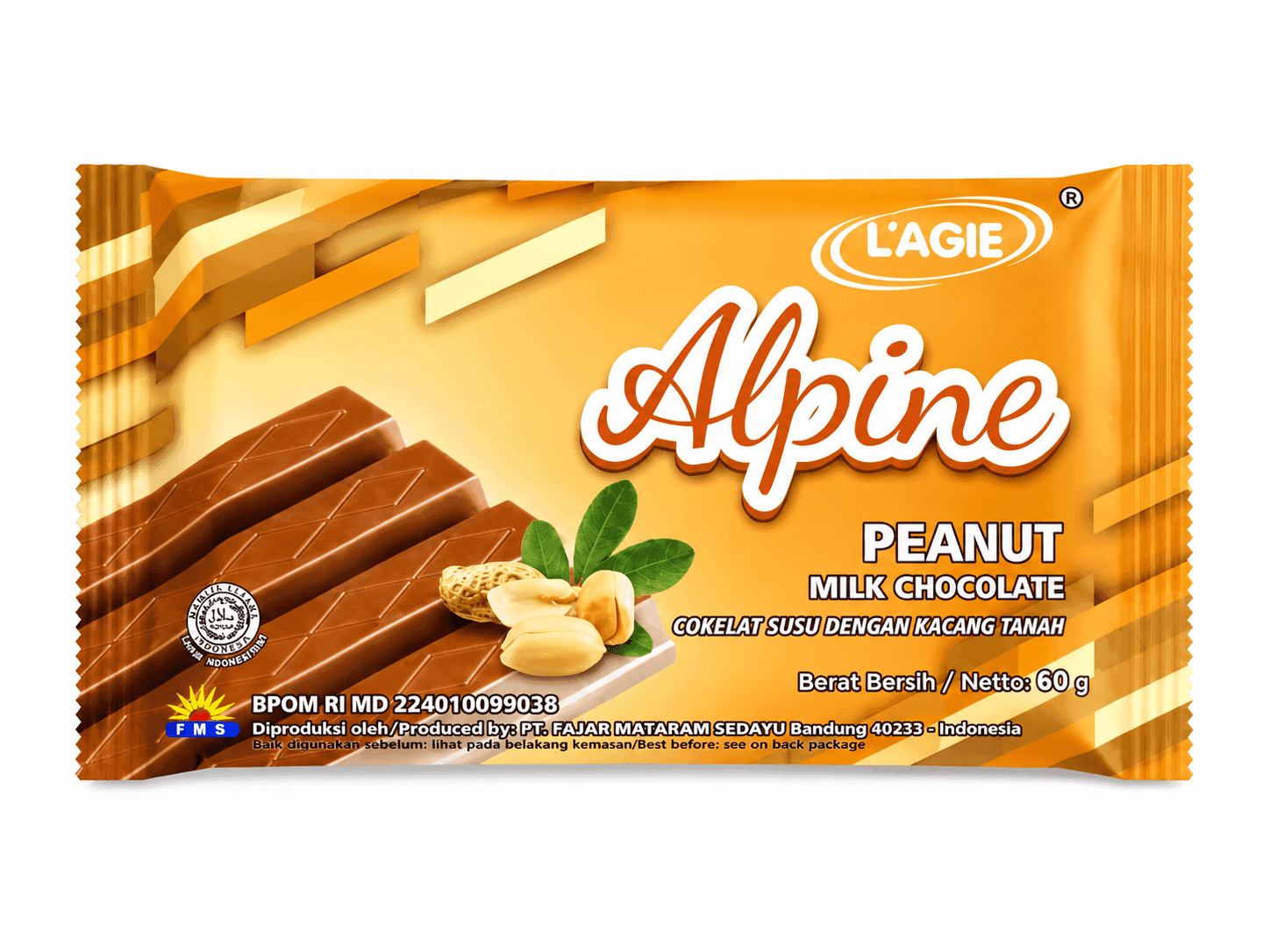 Alpine Chocolate Peanut 60 gr – 1