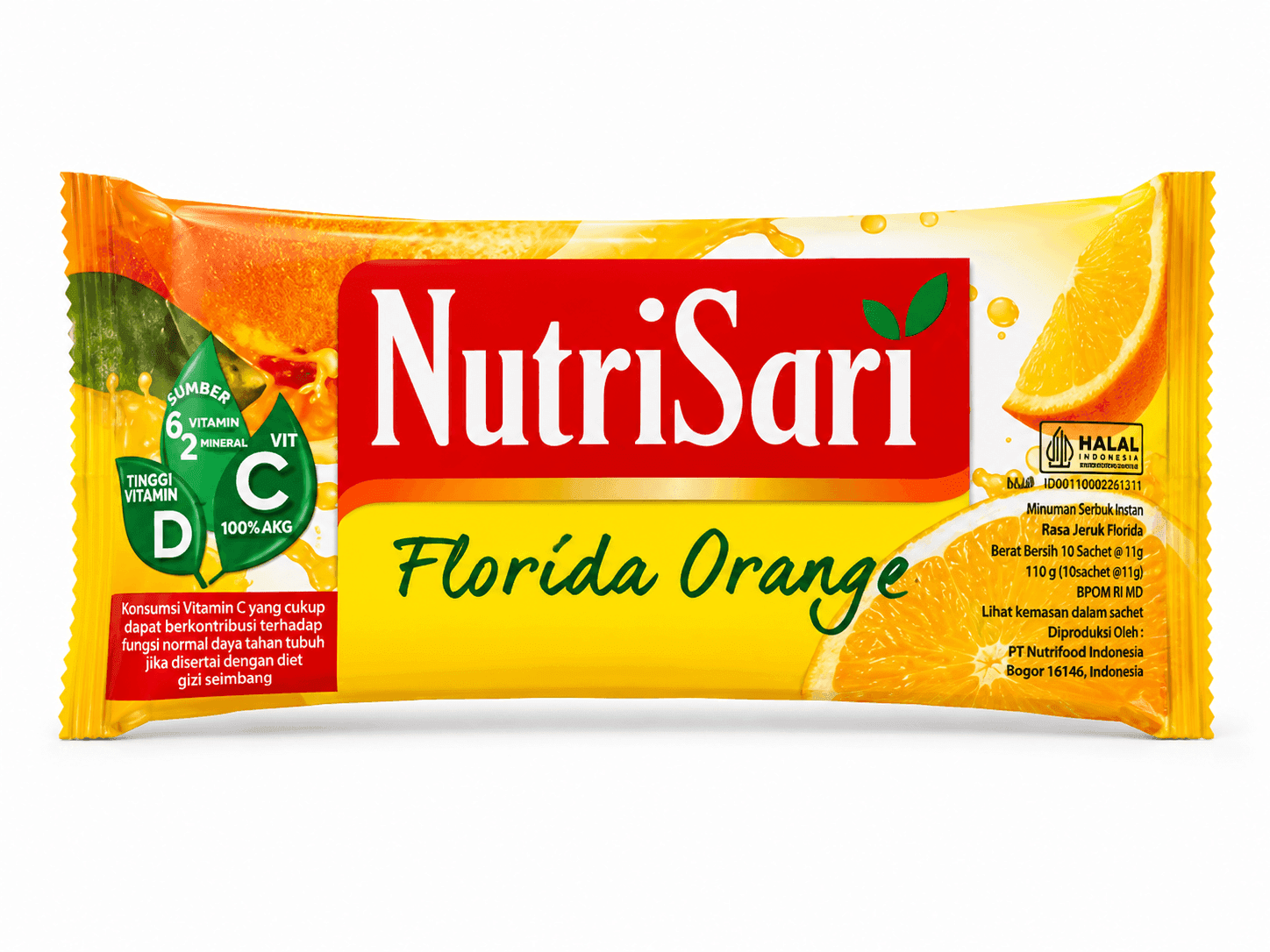 Nutrisari Serbuk Florida Orange 11 gr x 10 Sachet – 1