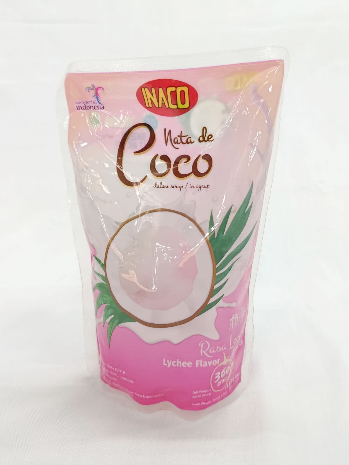 Inaco Nata De Coco Pouch Leci 360 gr – 1