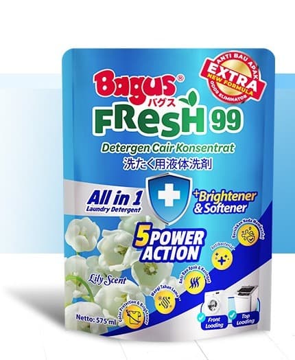 Bagus Fresh 99 Deterjen Cair Lily Refill 575 ml – 1