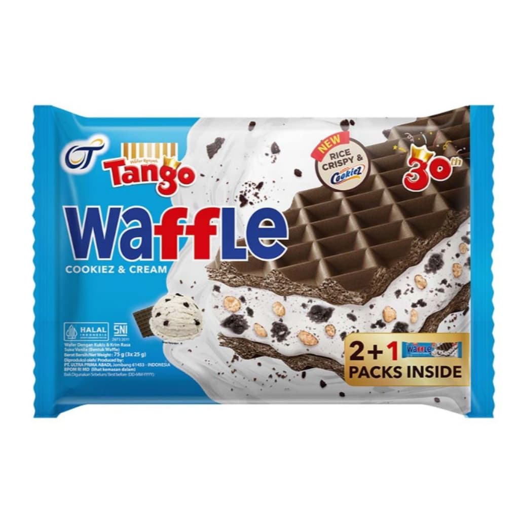 Tango Waffle Cookiez Cream 25 gr x 3 pcs – 1