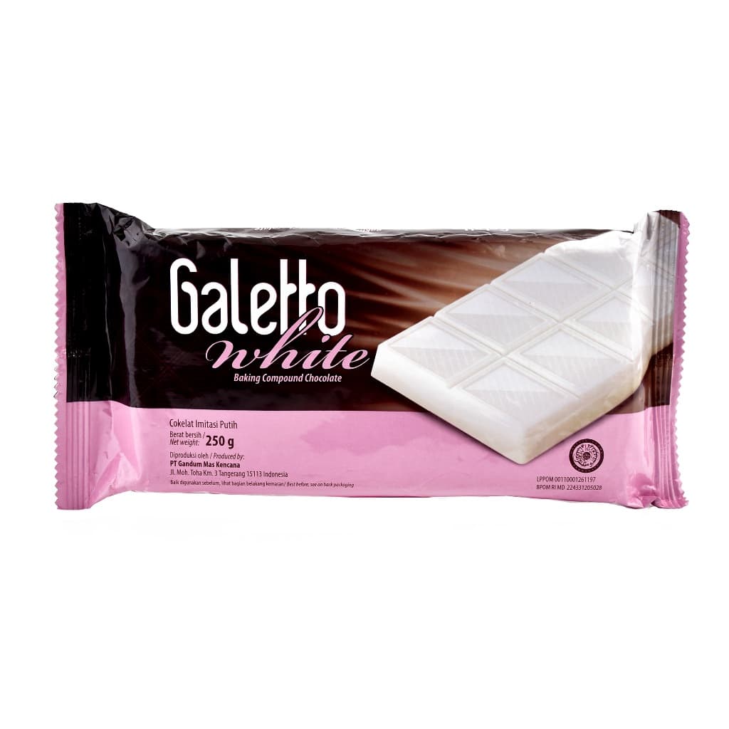 Galetto White Compound Cokelat 250 gr – 1