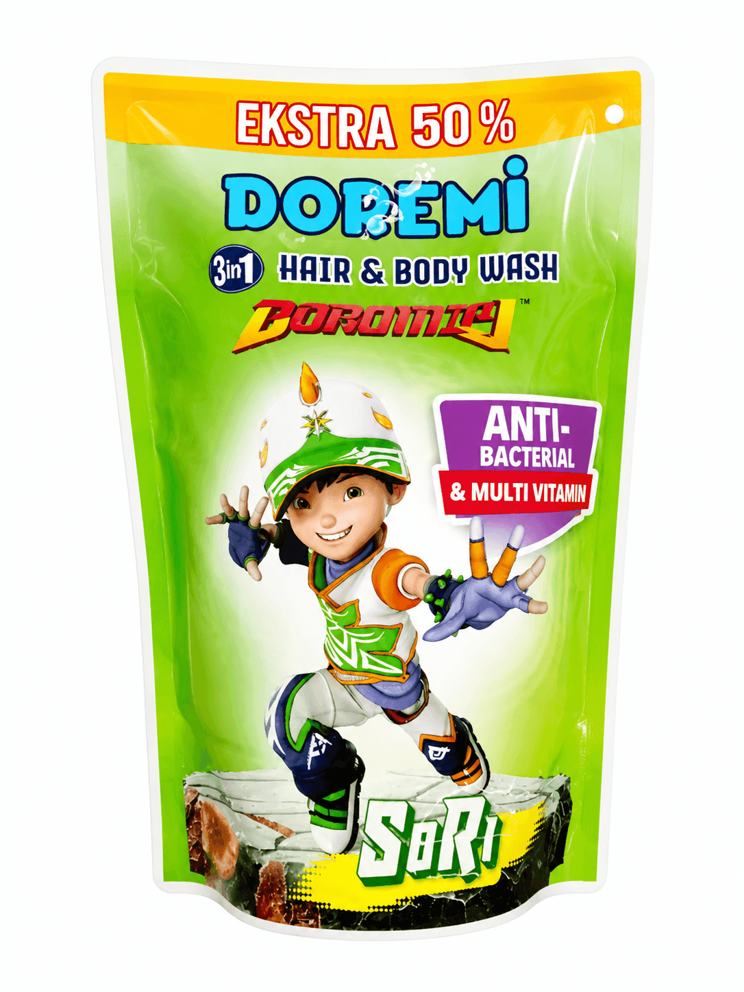 Doremi Hair & Body Wash Boboiboy Moist Refill 200 ml – 1