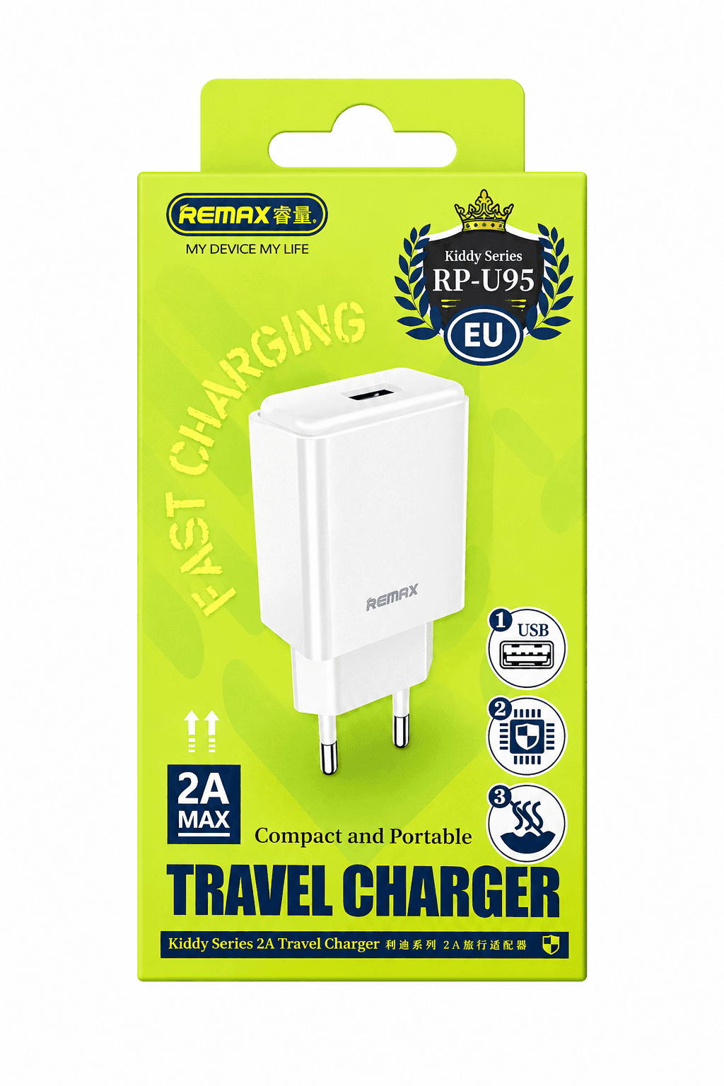 Remax Charger Single 2A RP-U95-WH – 1