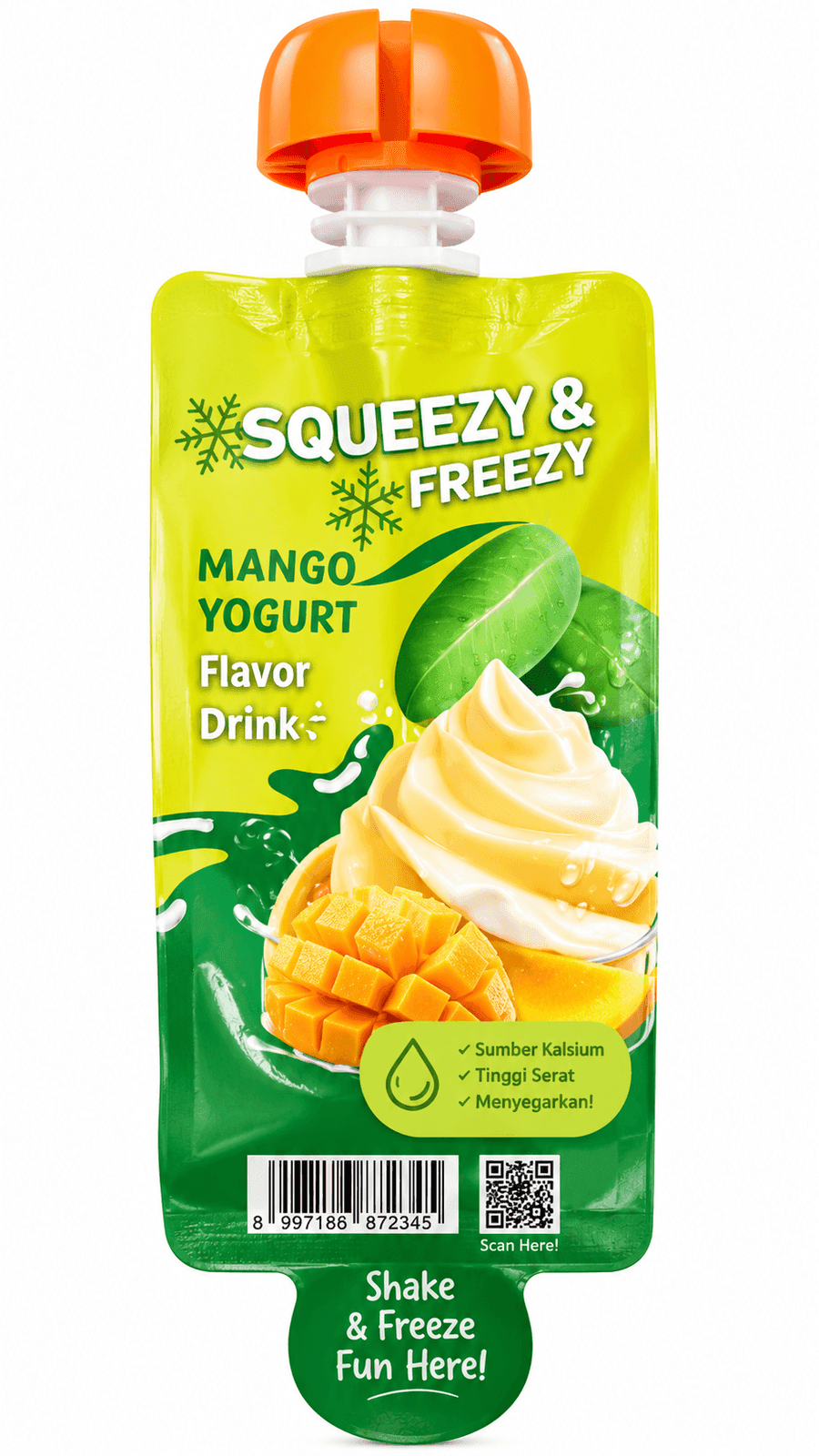 Kuskus Yogurt Beku Mangga Squeeze 65 ml – 1
