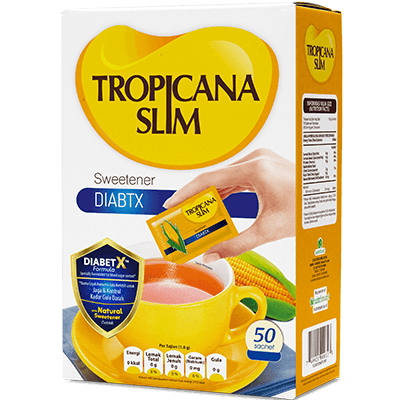 Tropicana Slim Sweetener Diabtx 1.8 gr x 50 Sachet – 1