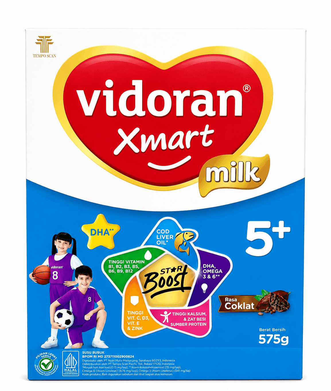 Vidoran Xmart Milk 5+ Cokelat 575 Gram – 1