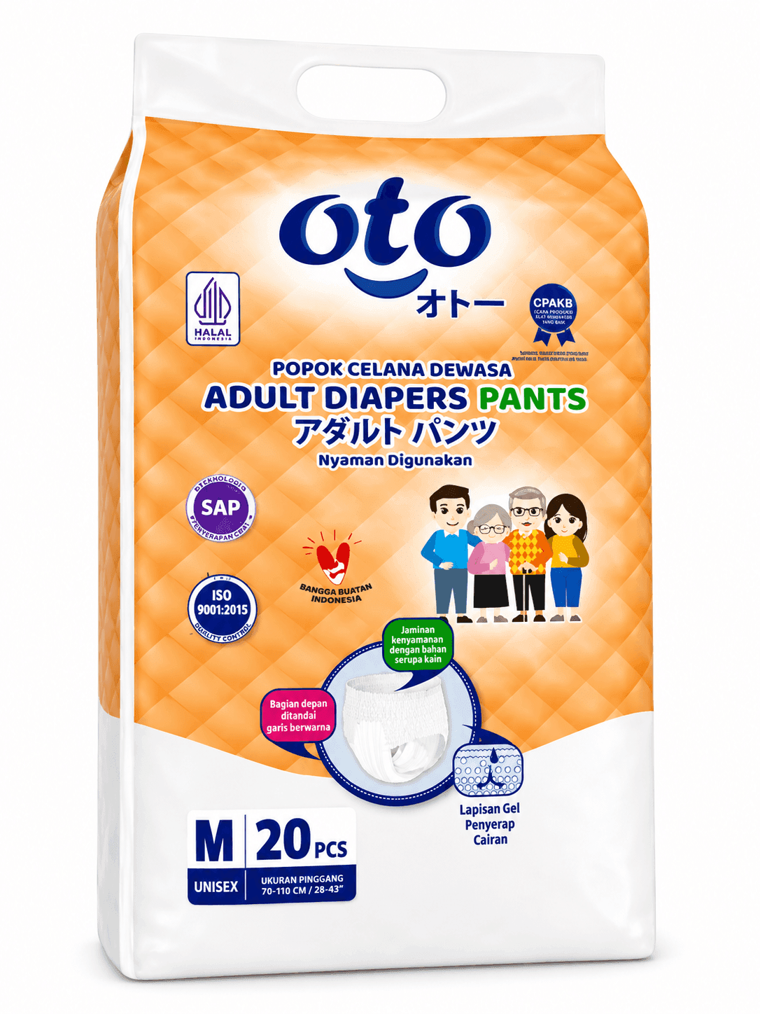 Oto Diapers Pants M Isi 20 Pcs – 1