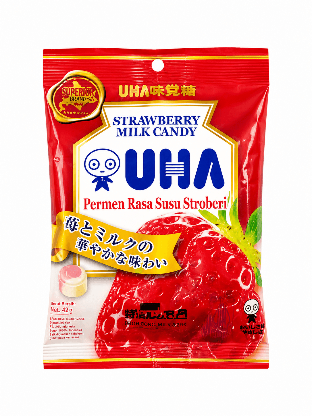 Uha Permen Susu Strawberry 42 gr – 1