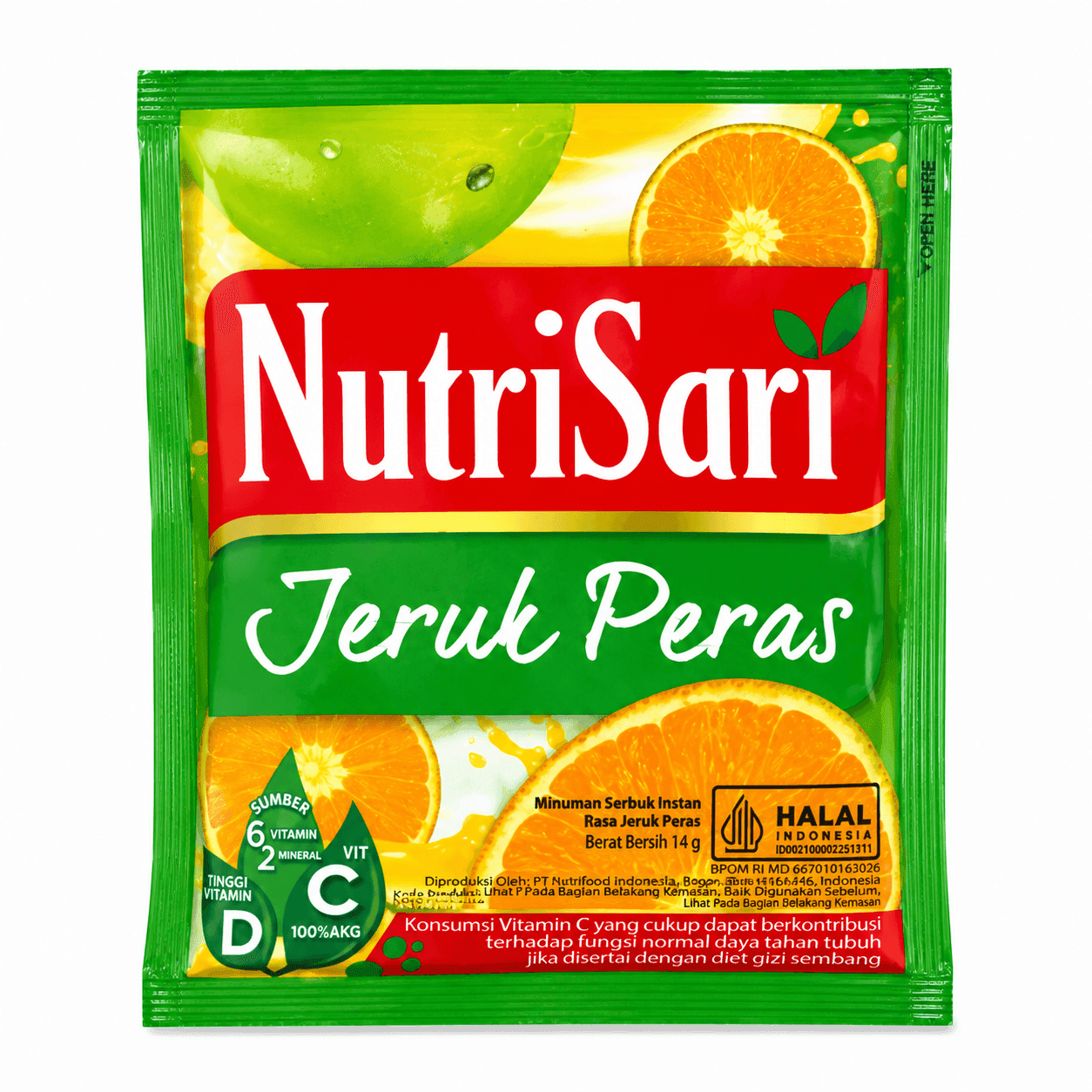 NutriSari Jeruk Peras 14 gr x 5 Sachet – 1