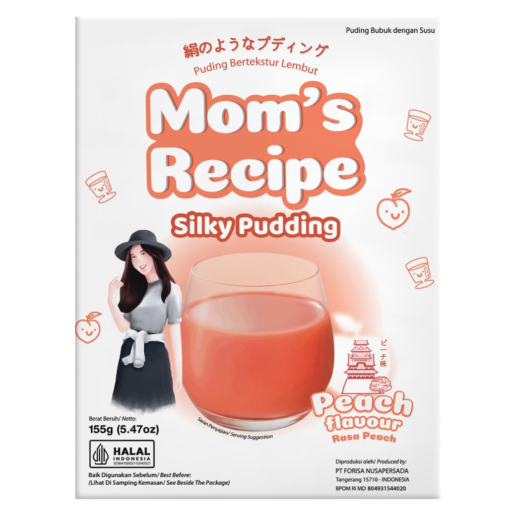 Silky Bubuk Pudding Peach 155 gr – 1
