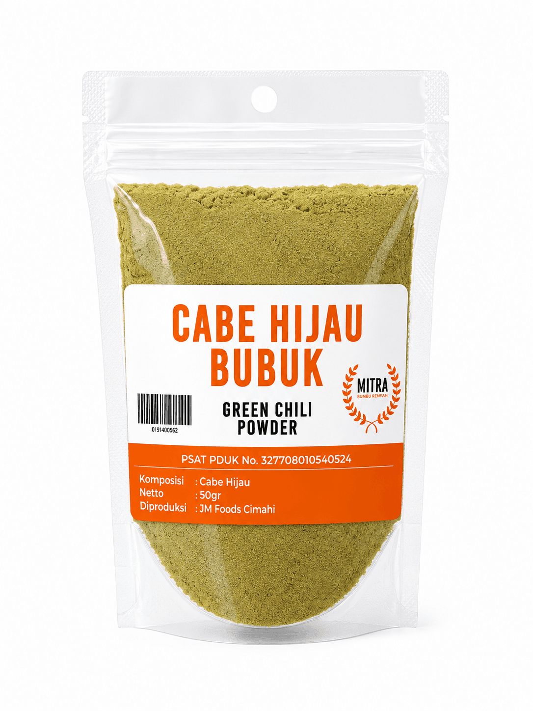 Mitra Cabai Hijau Bubuk 50 gr – 1