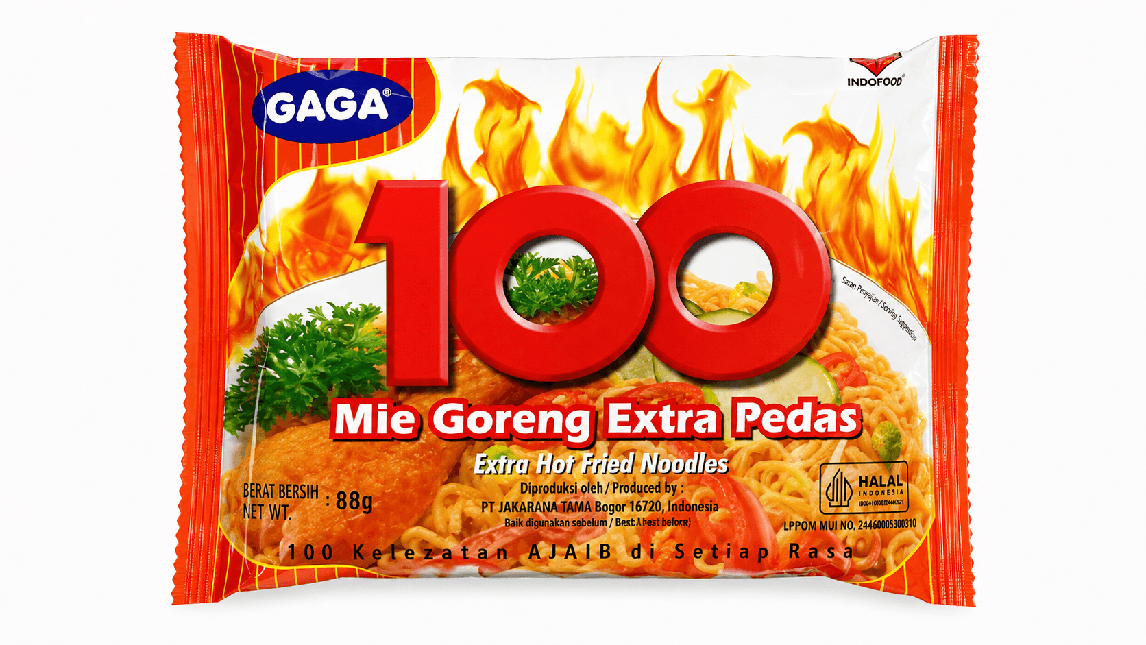 Gaga 100 Mi Goreng Ekstra Pedas 88 gr – 1