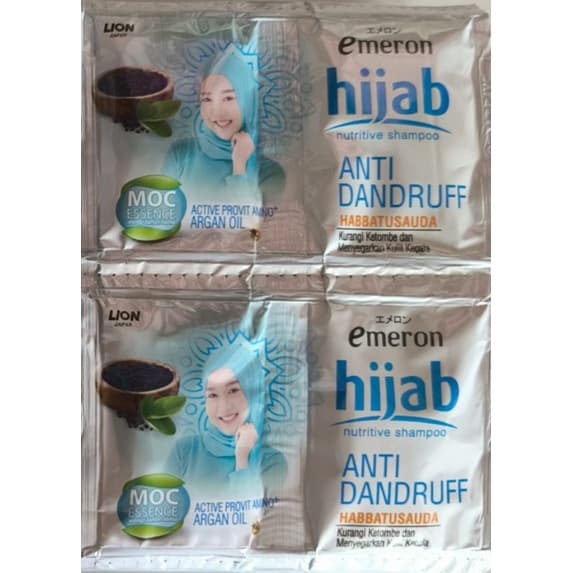 Emeron Shampo Hijab Anti Dandruff  Habbatusauda Sachet 10 ml x 6 Pcs – 1