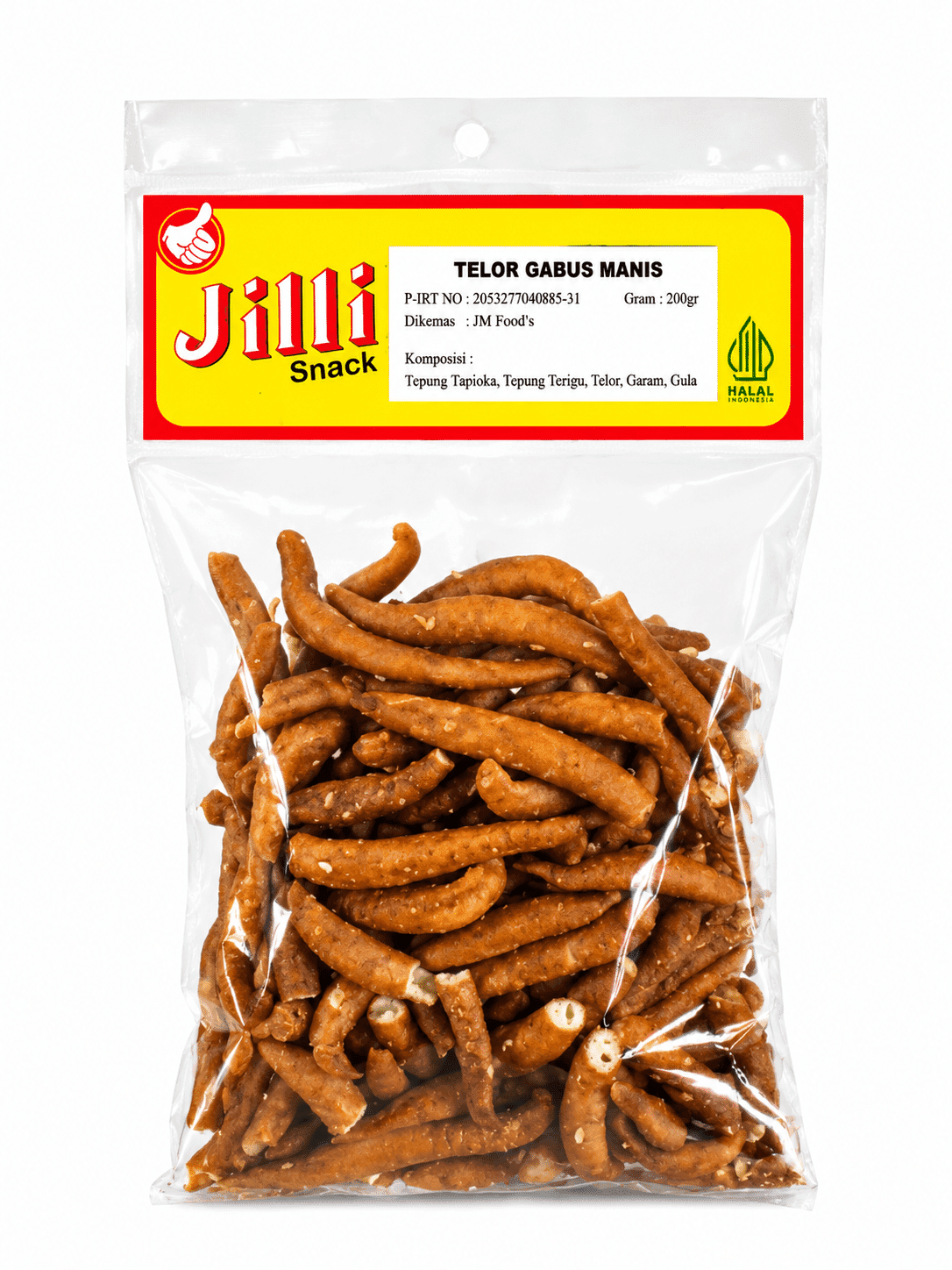 Jilli Telor Gabus Manis 200 gr – 1