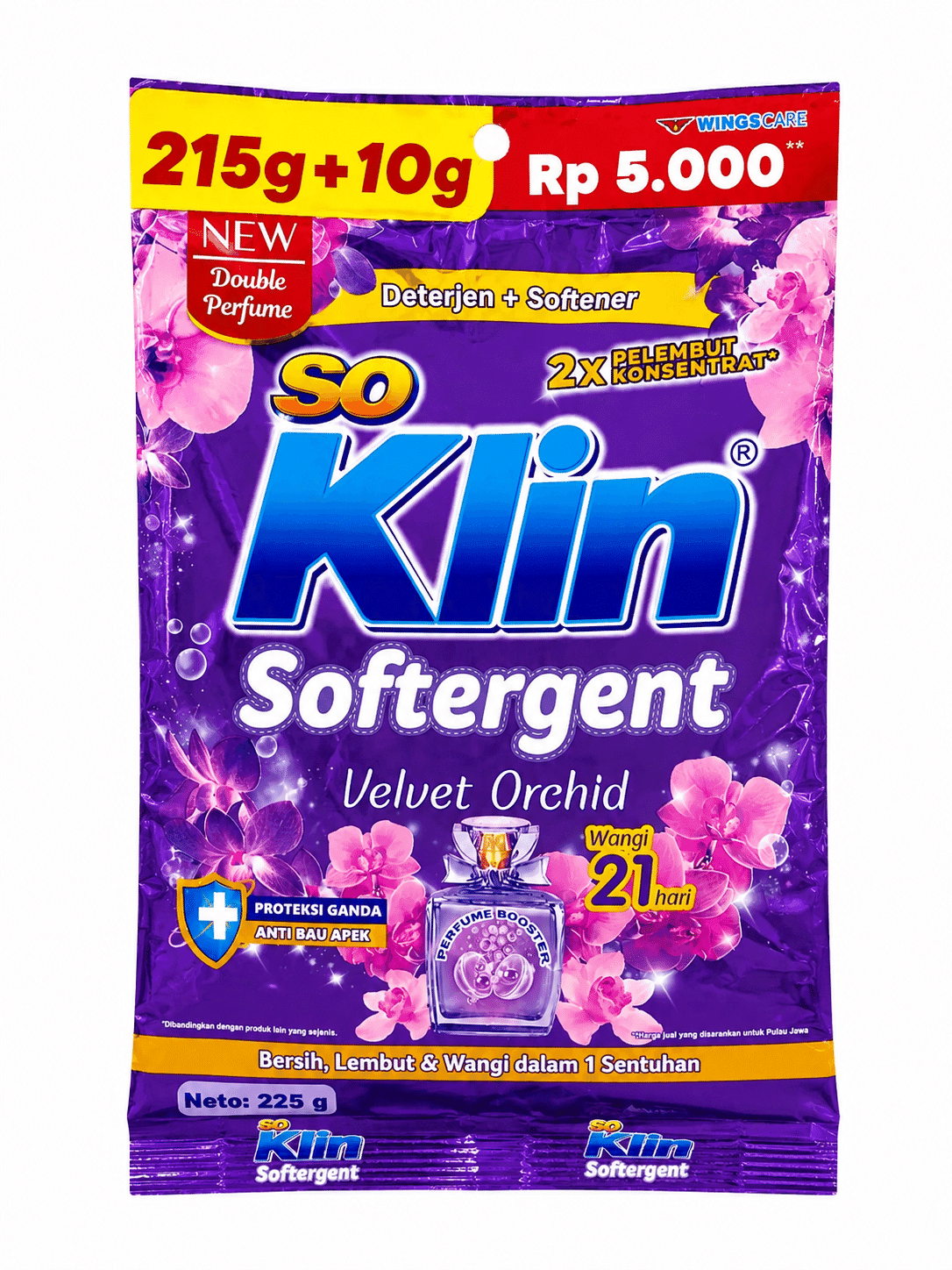 Soklin Softergent Ungu Velvet Orchid 215+10 gr – 1