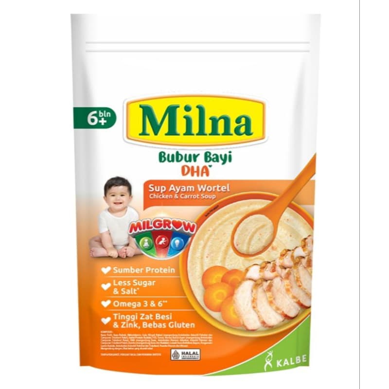 Milna Bubur Bayi Sup Ayam Wortel 120 gram – 2