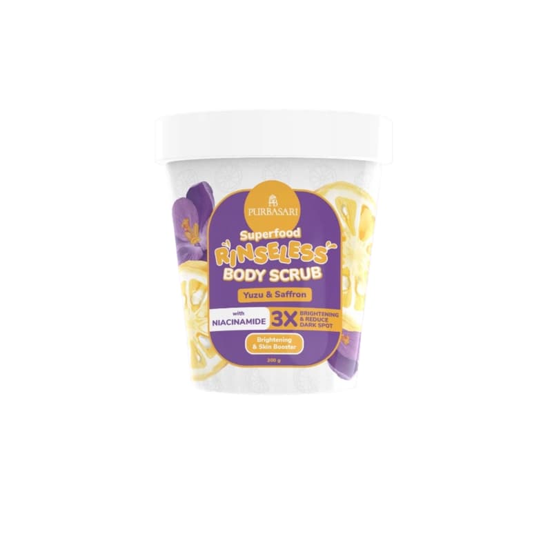 Purbasari Skin Food Relaxing Body Scrub Yuzu Saffron 200 gr – 1