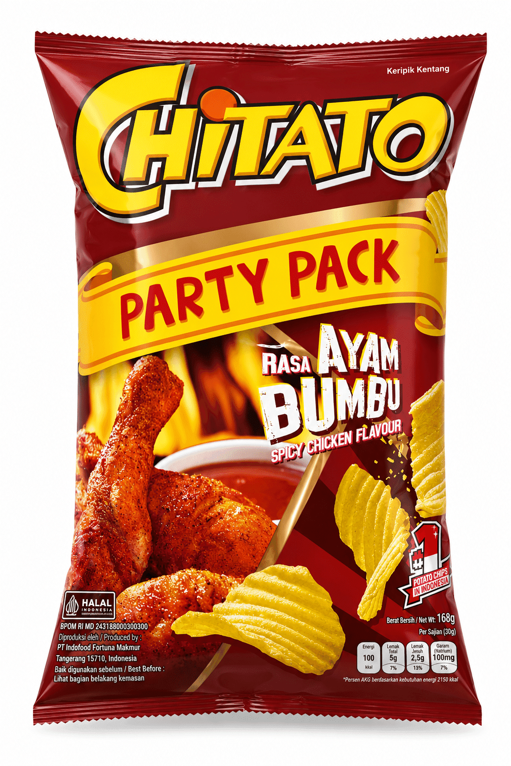 Chitato Ayam Bmb Spicy Chiken 168 gr – 1