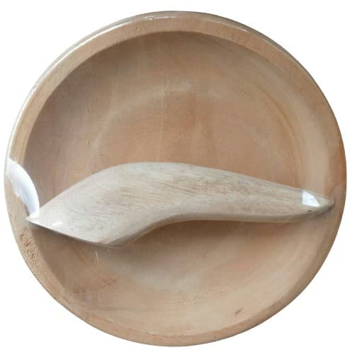 Tasmal Cobek Kayu Mahoni 16 cm – 1