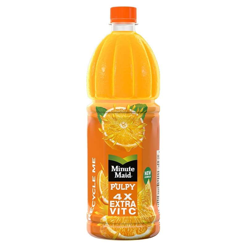 Minute Maid Pulpy Botol Jeruk 1 L – 1