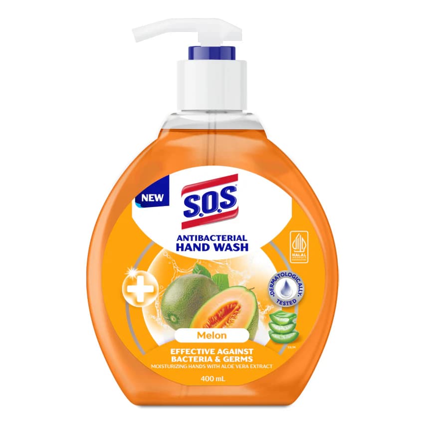 Sos Hand Soap Anti Bakteri Melon Botol 400 ml – 1