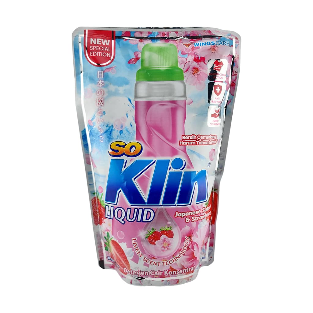 Soklin Detergen Cair Sakura Pouch 700 ml – 1