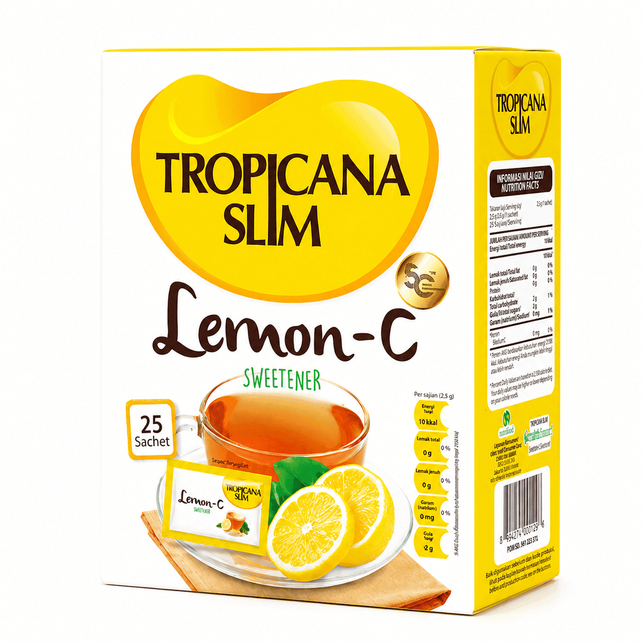 Tropicana Slim Sweetener Lemon - C 2,5 gr x  25 Sachet – 1