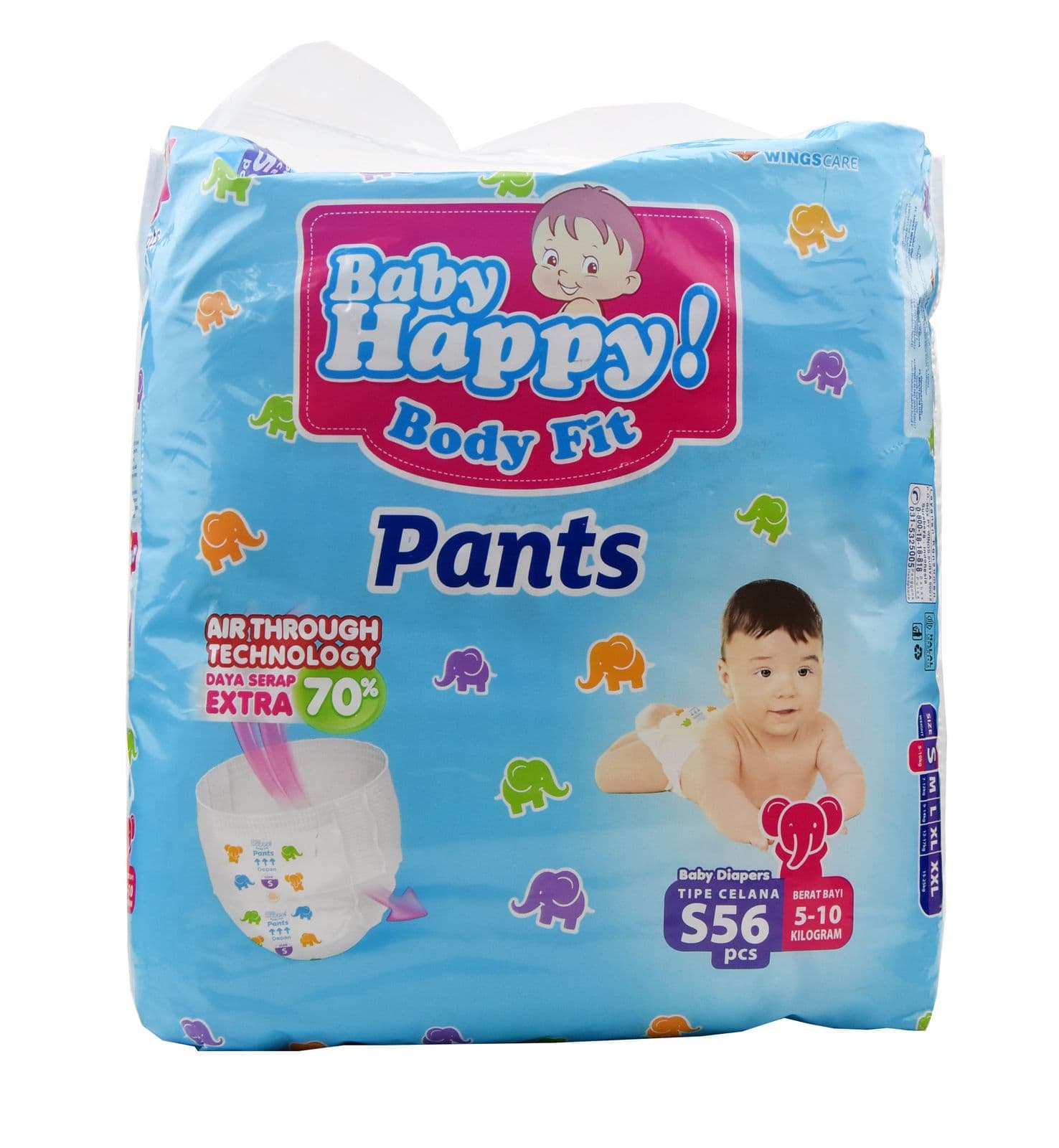 Baby Happy Popok Celana Jumbo S isi 56 – 1