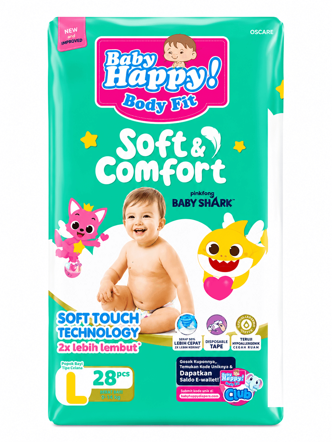 Baby Happy Celana Character L 28 pcs – 1