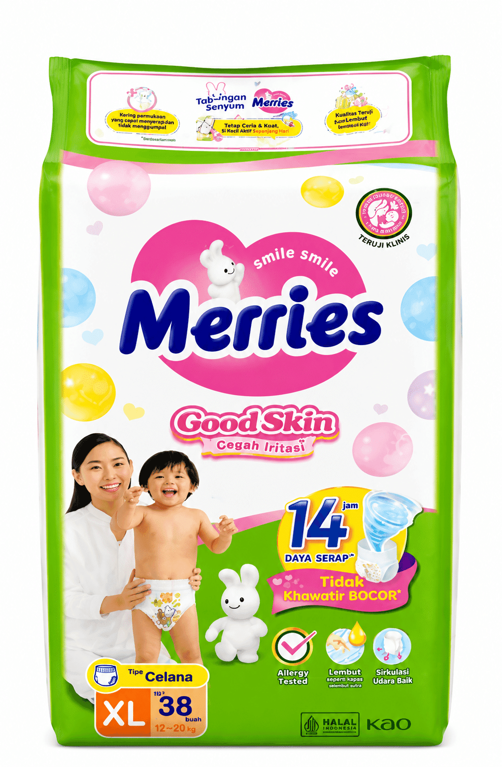 Merries Popok Celana XL isi 38 – 1