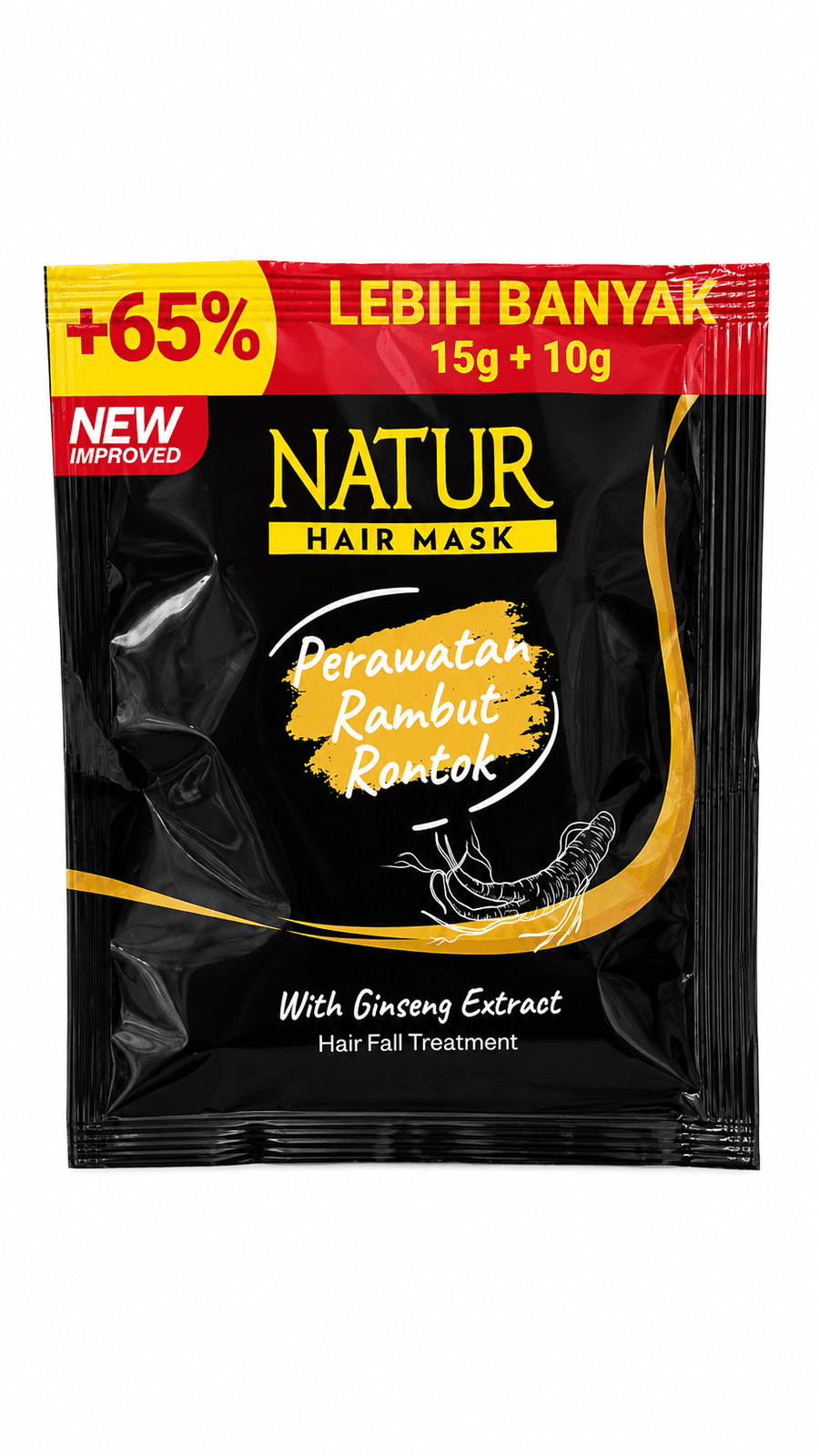 Natur Hair Mask Ginseng Olive Oil 15 gr + 10 gr – 1