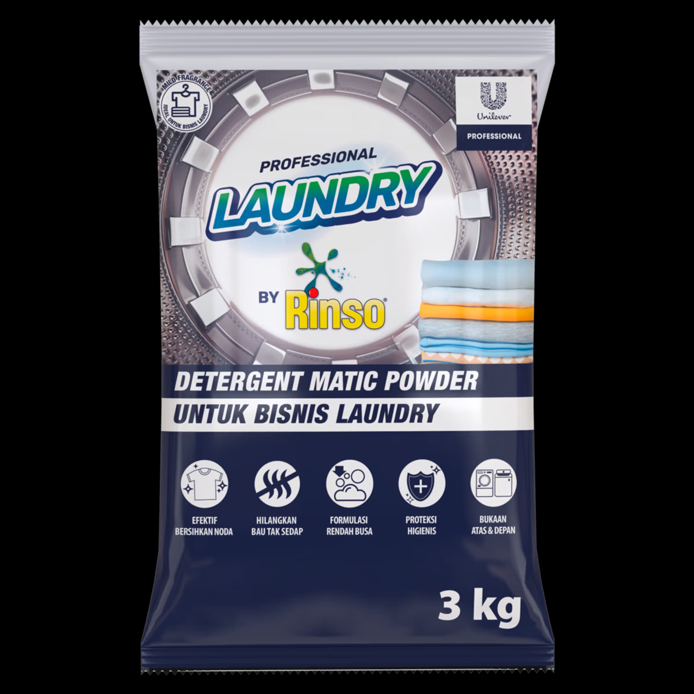 Rinso Pro Laundry Matic Bubuk 3 kg – 1