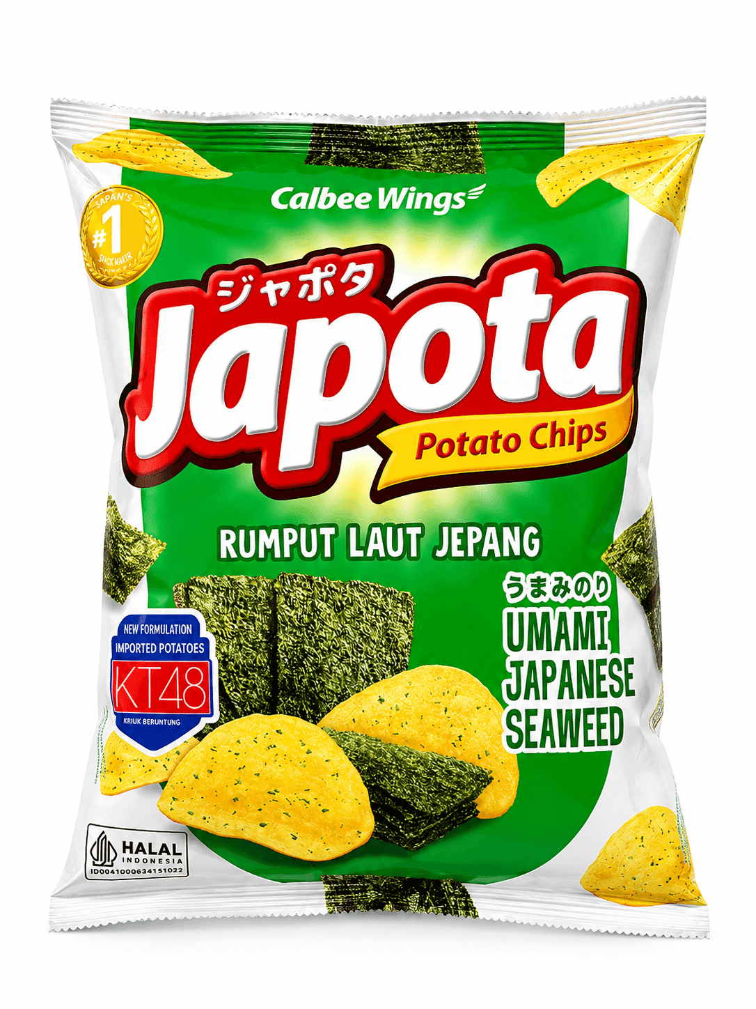 Japota Keripik Kentang Rasa Rumput Laut Jepang 65 gr – 1