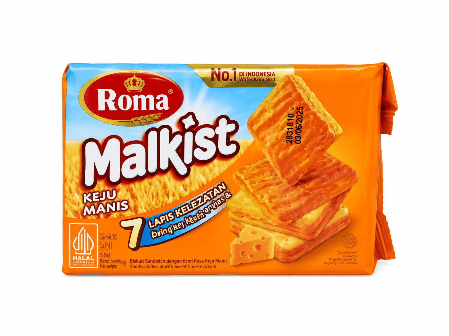 Roma Malkist Keju Manis 90 gr – 1
