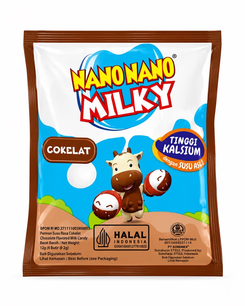 Nano Nano Milky Cokelat Sachet 12 gr – 1