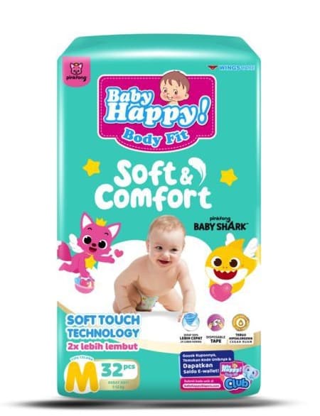 Baby Happy Popok Celana Karakter M (isi 32) – 1