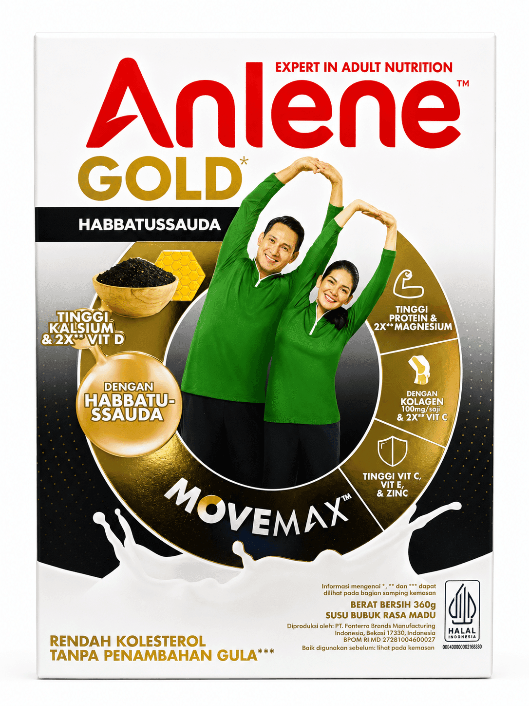 Anlene Gold 5x Habbatussauda 560 gr – 1