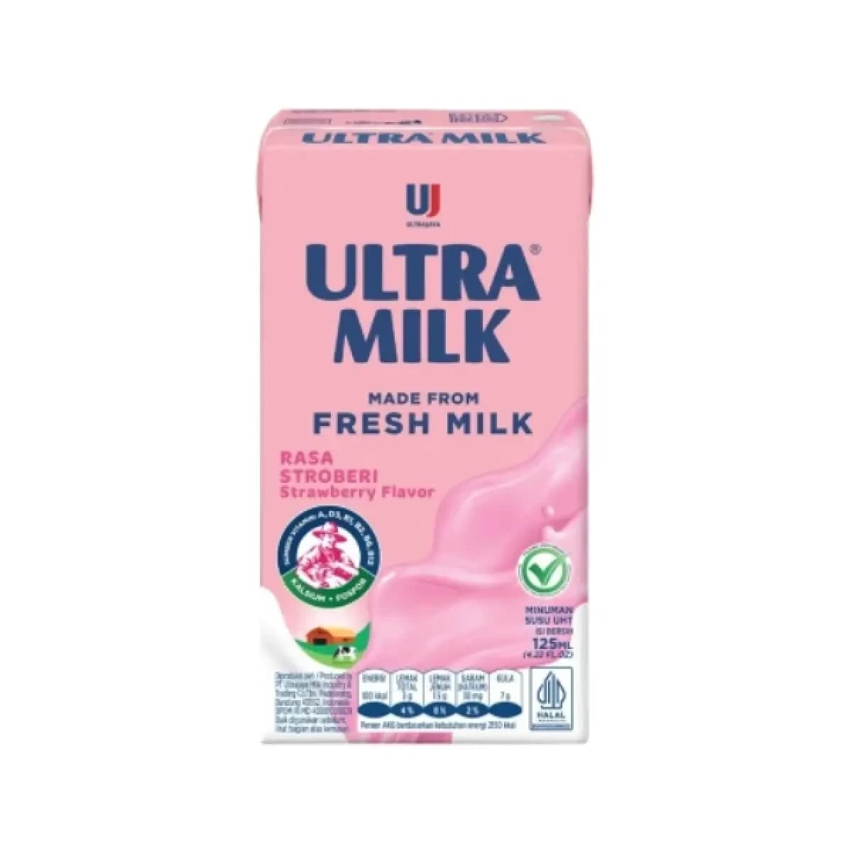 Ultra Susu Uht Strawberry 125 ml – 1