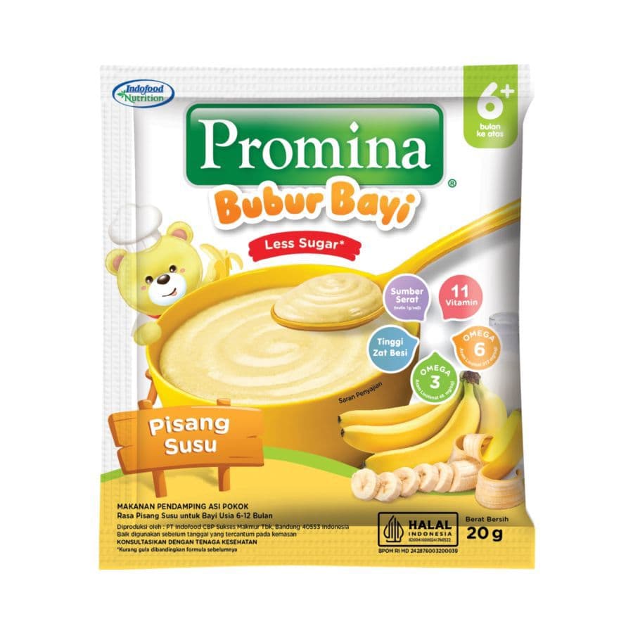 Promina Bubur Bayi Pisang Susu isi 4 Pcs X 20 gr – 2