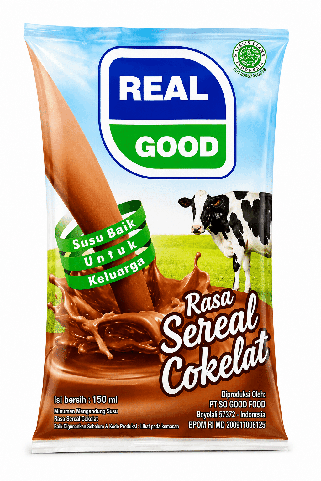 Real Good Susu Cokelat 150 ml – 1