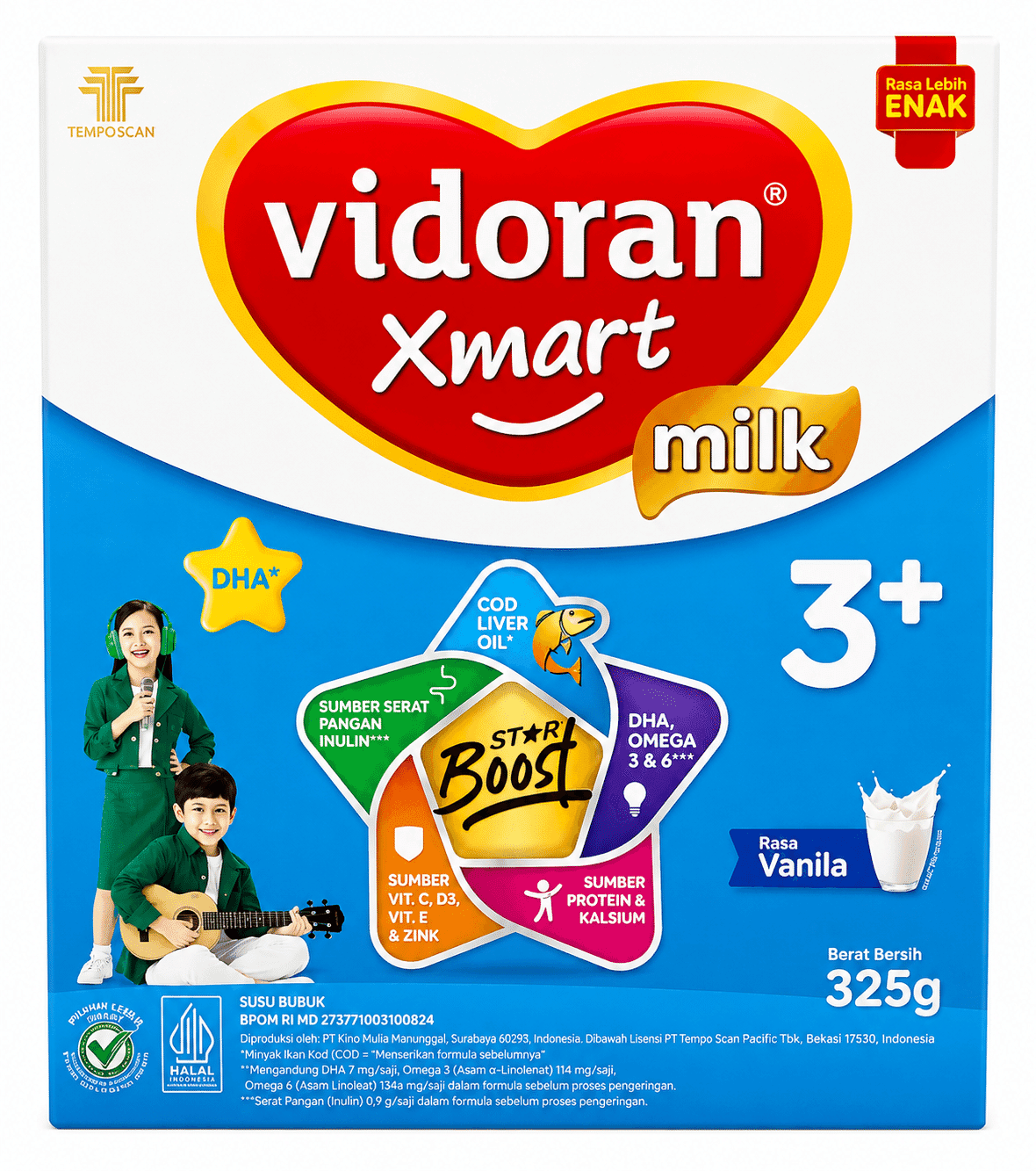 Vidoran Xmart Milk Nutriplex Tahap 3+ Vanila 350 gram – 1