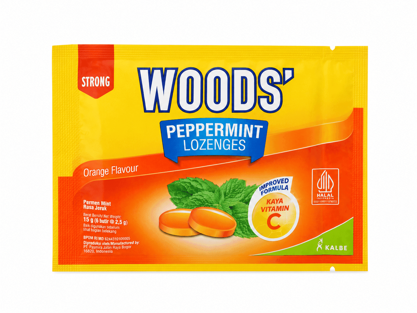 Wood Peppermint Lozenges Jeruk 6 pcs 15 gr – 1