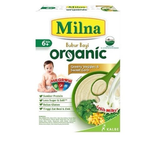 Milna Bubur Bayi Organic Kacang Hijau 120 gr – 1